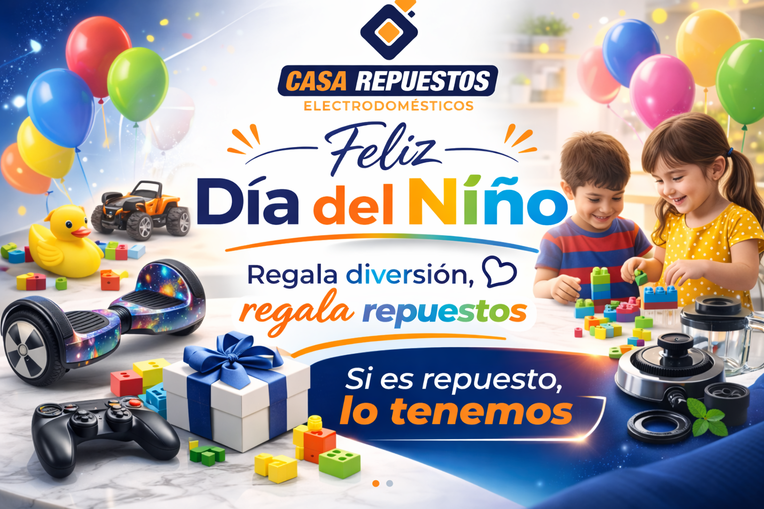 Feliz Día del Niño con repuestos
