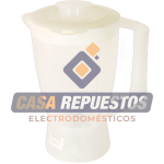 VASO DE LICUADORA ARNO OPTIMIX PLUS LN37 / FACICLIC TOP LN38 / EASY MIX / POWER MIX 550W LQ10-LQ11-LQ12-LQ20-LQ32/ TAPA BLANCA / TONO TRANSLÚCIDO