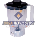 VASO DE LICUADORA WALITA DAILY PRO BLEND 4 / RI 2110 500W / RI 2112 600W / RI2113 700W / TRANSLÚCIDO / TAPA NEGRA