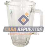 VASO DE VIDRIO DE LICUADORA A-58 PARA MODELO NATIONAL RAYADO ANTIGUO